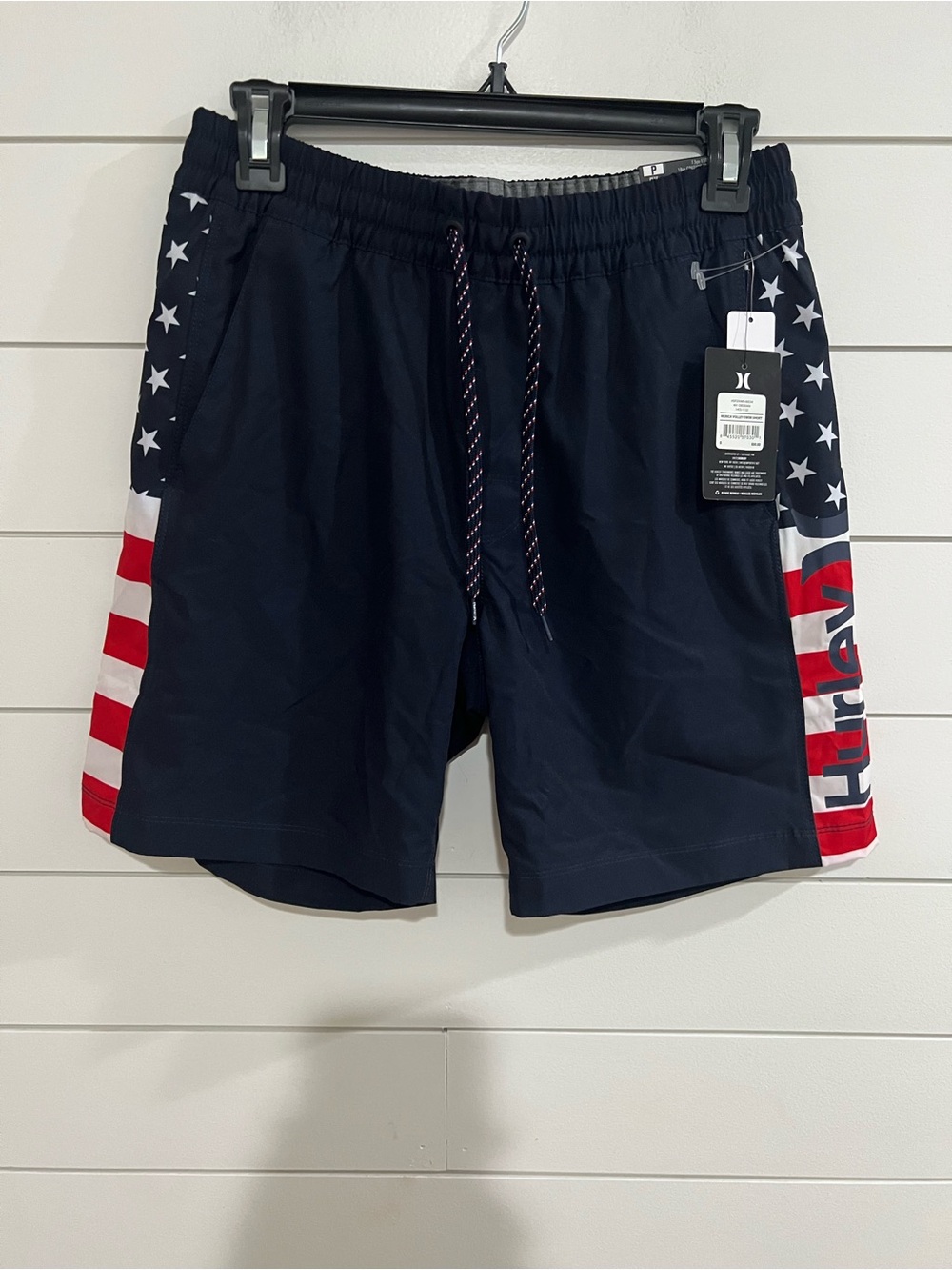 Hurley Men’s Navy Stars & Stripes Swim Trunks